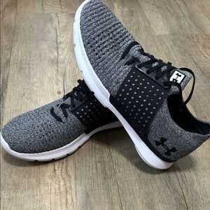 Under Armour Black and Gray Men's Sneakers